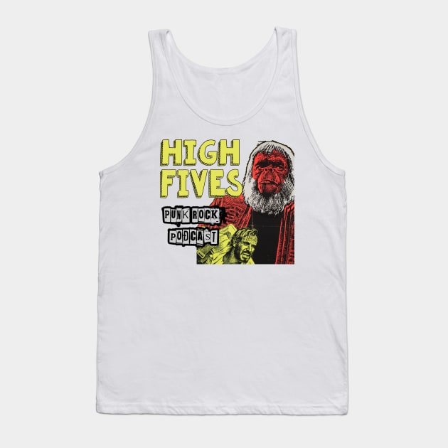 Damn Those Apes Tank Top by HighFivesPunkRockPodcast